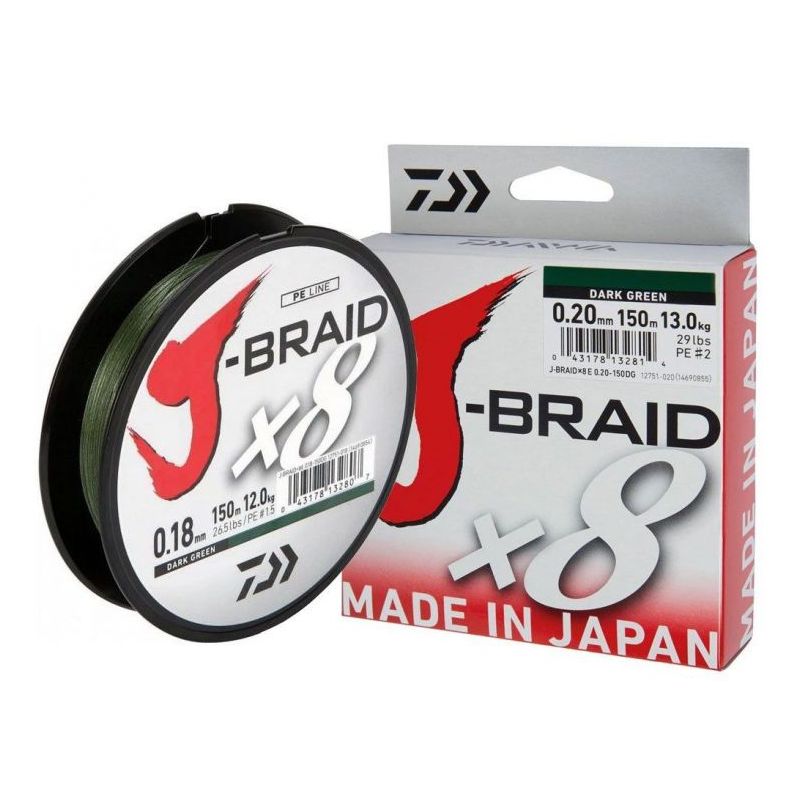 DAIWA J BRAID X8 0.06mm 150m Cijena
