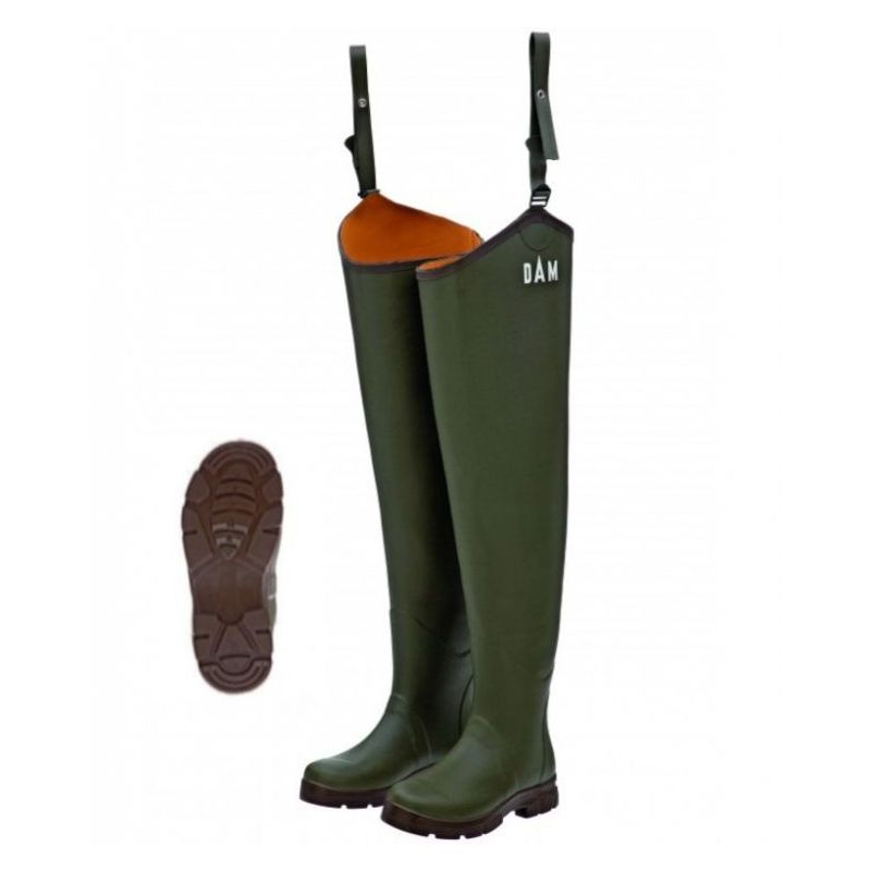 DAM FLEX RUBBER HIP WADER BOOTFOOT CLEATED 42 Cijena
